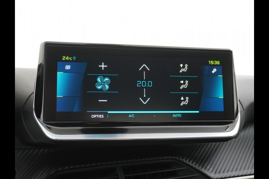 Peugeot e-208 EV Allure Pack 50kWh Apple Carplay Android Auto Camera Navi Stoelverwarming DAB+ Keyless Regen/Lichtsensor Lmv 16" Led Bluetooth Rijstrooksensor met correctie Verkeersbord detectie Fase 3 Laden  19 euro belasting per 3 maanden nieuwprijs € 33.500 euro
