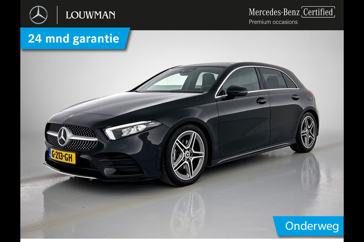 Mercedes-Benz A-Klasse 160 Business Solution AMG | 5 spaaks lichtmetalen velgen | Navigatie | Parking support | Inclusief 24 maanden Mercedes-Benz Certified garantie voor Europa. / Auto Show Tilburg Mercedes-Benz A-Klasse 160 Business Solution AMG | 5 spaaks lichtmetalen velgen | Navigatie | Parking support | Inclusief 24 maanden Mercedes-Benz Certified garantie voor Europa. / Auto Show Tilburg