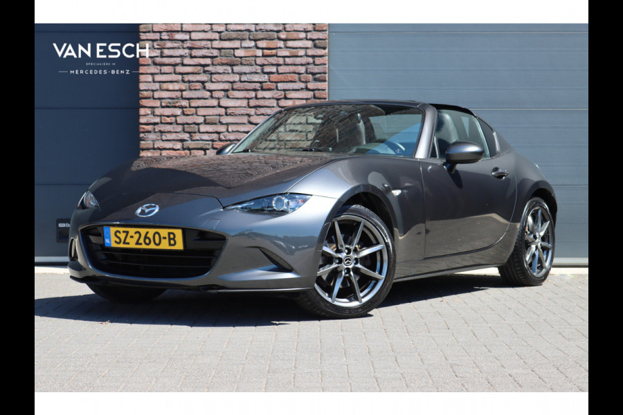 Mazda MX-5 RF 2.0 SkyActiv-G 160 GT-M | Navigatiesysteem | Bose | Leder | Apple Carplay | Stoelverwarming | Dodehoekassistent | Cruise Control | Elek. Clima |