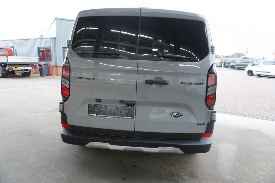 Ford Transit Custom 320L 2.0 TDCI 170PK L2H1 Trail DubbelCabine AWD Automaat Schuifdeur L/R Nr. V113 | Climate | Adap.Cruise | Navi | 360Camera | Blis DEMO