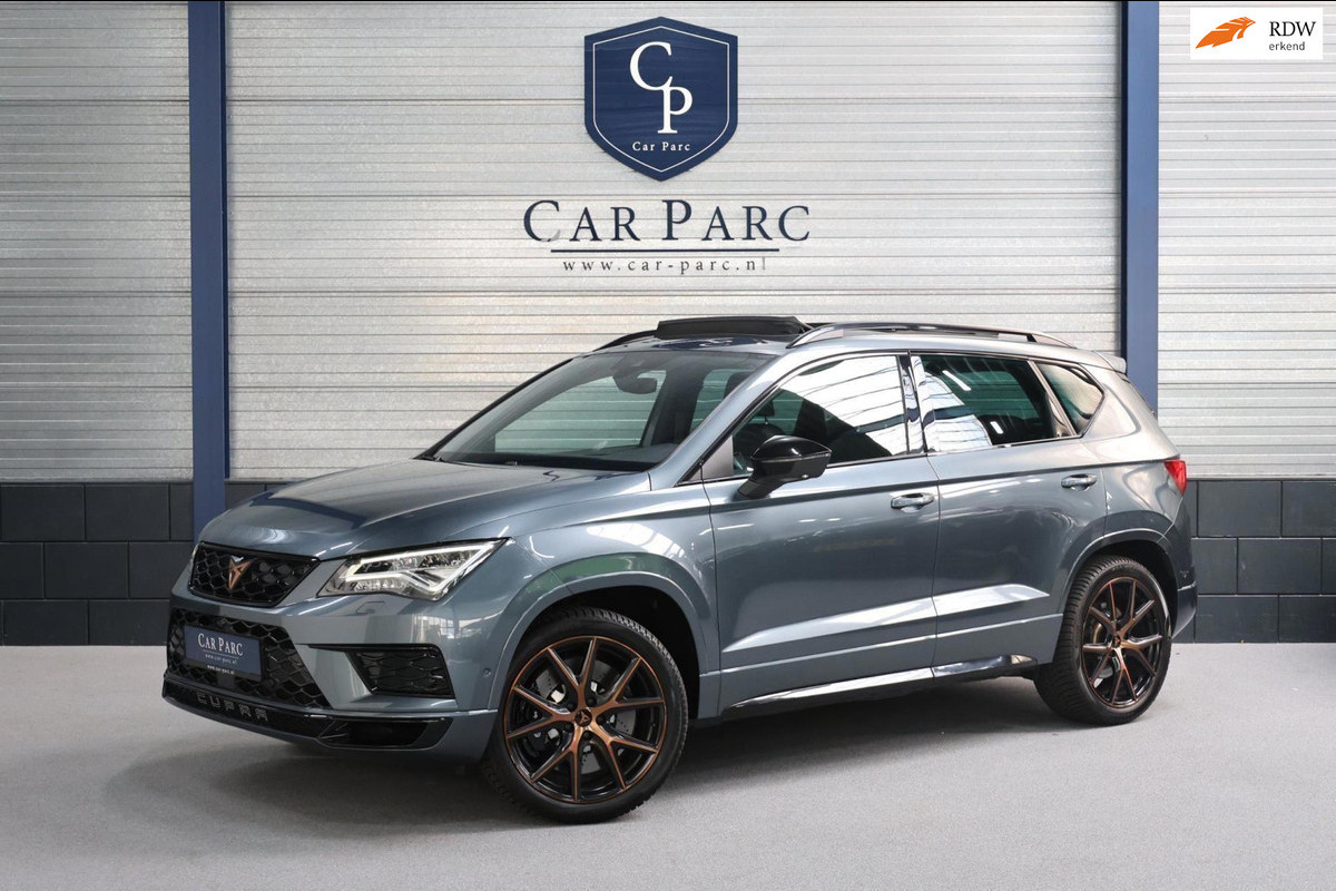CUPRA Ateca 2.0 TSI 4DRIVE 300+PK BREMBO/VIRTUAL/SFEER/BEATS/PANO/LEER+ALCANTARA+S.VERWARMING/19" LMV/CAM/ACC/ECC/12 MDN GARANTIE! CUPRA Ateca 2.0 TSI 4DRIVE 300+PK BREMBO/VIRTUAL/SFEER/BEATS/PANO/LEER+ALCANTARA+S.VERWARMING/19" LMV/CAM/ACC/ECC/12 MDN GARANTIE!
