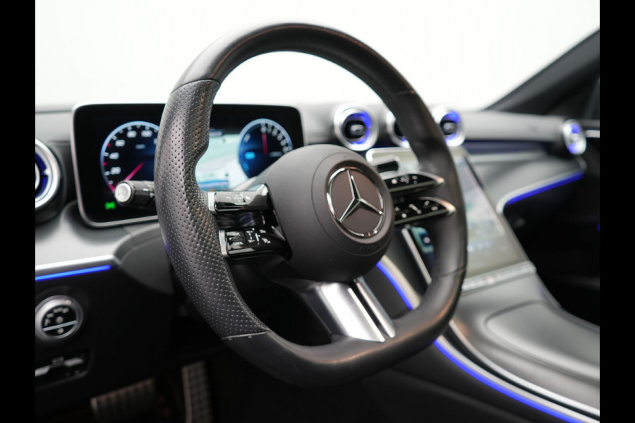 Mercedes-Benz C-Klasse Estate 300 e AMG Line Plug in Hybrid Selenite Magno PHEV | Panodak | Trekhaak af Fabriek | Adaptive Cruise | Elektrische Stoelen met  Memory | Carplay | Sfeerverlichting | MBUX | Navigatie | 360 Camera | DAB | Virtual |