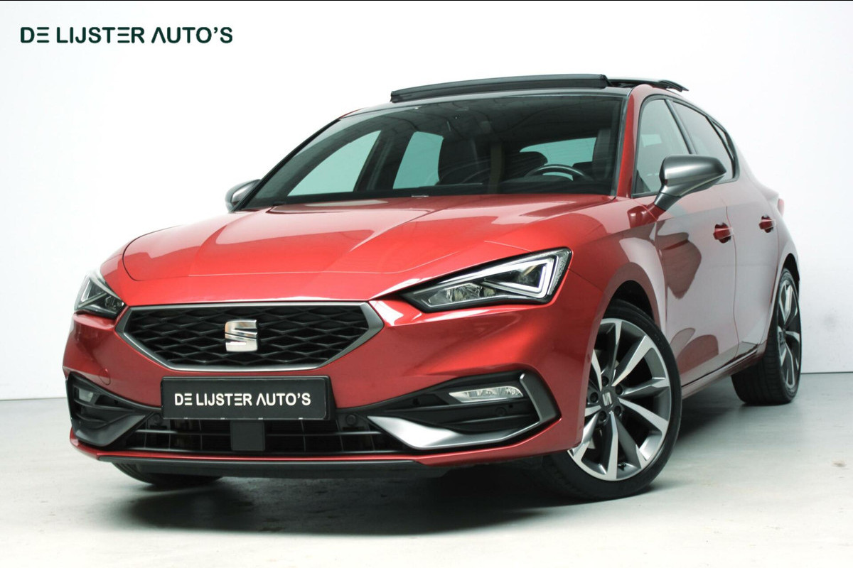 Seat Leon 1.5 eTSI FR Sport Automaat 150 PK |PANO, VIRTUAL, CARPLAY, ACC, CAMERA, LED, SFEER, PDC| Seat Leon 1.5 eTSI FR Sport Automaat 150 PK |PANO, VIRTUAL, CARPLAY, ACC, CAMERA, LED, SFEER, PDC|