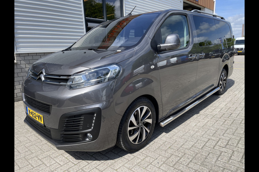 Citroën Jumpy 2.0 BlueHDI 180pk automaat Business XL L3H1 DC 5 persoons S&S / € 29.950 marge / vrij van btw / euro 6 diesel / airco / cruise / navi / camera / leer / trekhaak / rolstoel lift