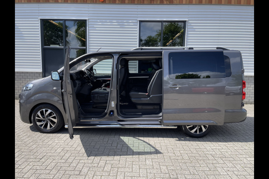 Citroën Jumpy 2.0 BlueHDI 180pk automaat Business XL L3H1 DC 5 persoons S&S / € 29.950 marge / vrij van btw / euro 6 diesel / airco / cruise / navi / camera / leer / trekhaak / rolstoel lift