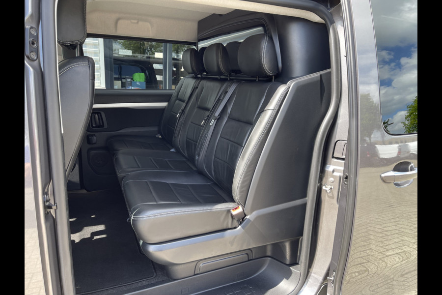 Citroën Jumpy 2.0 BlueHDI 180pk automaat Business XL L3H1 DC 5 persoons S&S / € 29.950 marge / vrij van btw / euro 6 diesel / airco / cruise / navi / camera / leer / trekhaak / rolstoel lift