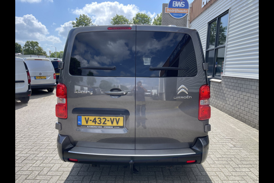 Citroën Jumpy 2.0 BlueHDI 180pk automaat Business XL L3H1 DC 5 persoons S&S / € 29.950 marge / vrij van btw / euro 6 diesel / airco / cruise / navi / camera / leer / trekhaak / rolstoel lift