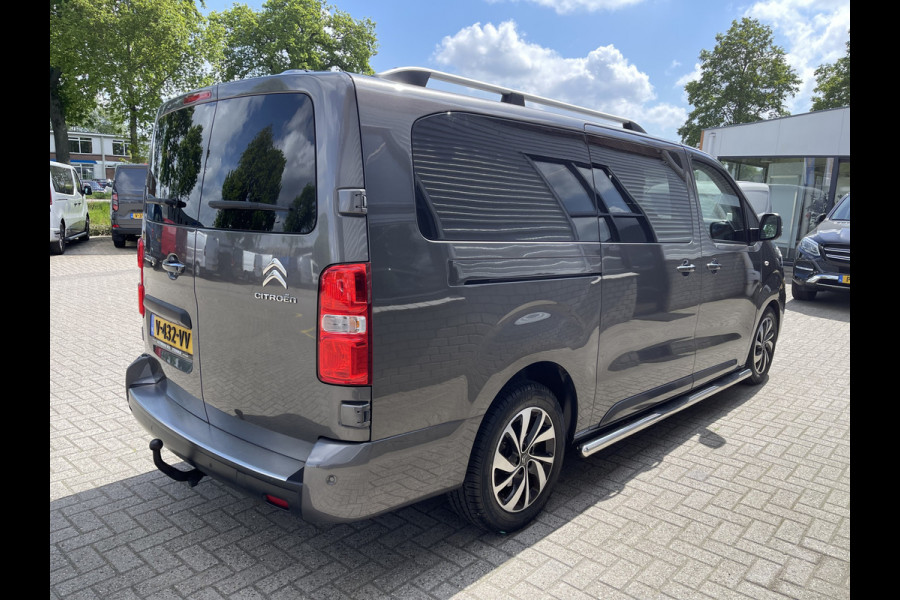 Citroën Jumpy 2.0 BlueHDI 180pk automaat Business XL L3H1 DC 5 persoons S&S / € 29.950 marge / vrij van btw / euro 6 diesel / airco / cruise / navi / camera / leer / trekhaak / rolstoel lift