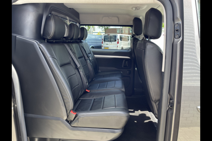 Citroën Jumpy 2.0 BlueHDI 180pk automaat Business XL L3H1 DC 5 persoons S&S / € 29.950 marge / vrij van btw / euro 6 diesel / airco / cruise / navi / camera / leer / trekhaak / rolstoel lift