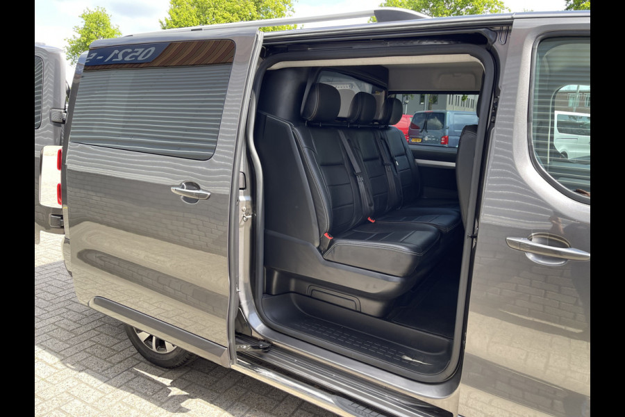 Citroën Jumpy 2.0 BlueHDI 180pk automaat Business XL L3H1 DC 5 persoons S&S / € 29.950 marge / vrij van btw / euro 6 diesel / airco / cruise / navi / camera / leer / trekhaak / rolstoel lift
