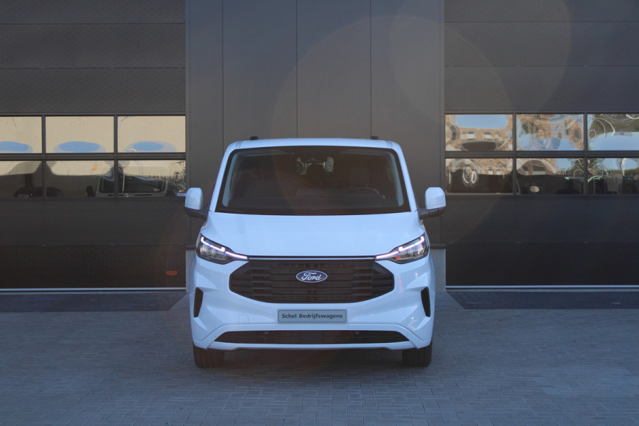 Ford Transit Custom 320 2.0 TDCI L2H1 Limited DC 170pk - Adaptive Cruise - Navi - 2x Schuifdeur - Verwarmd stuur - 70l tank - 17" LM velgen - Rijkla