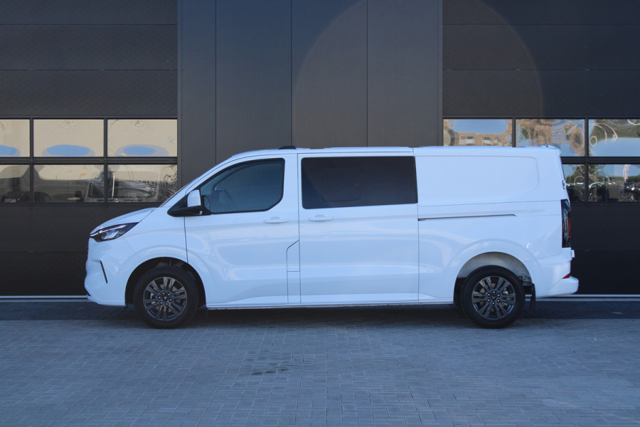 Ford Transit Custom 320 2.0 TDCI L2H1 Limited DC 170pk - Adaptive Cruise - Navi - 2x Schuifdeur - Verwarmd stuur - 70l tank - 17" LM velgen - Rijkla