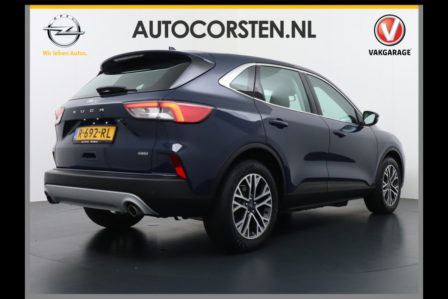 Ford Kuga 2.5 PHEV 225pk Aut. Hybride Navi Camera Apple Carplay Android Ford-Connect PDC a+v 18" DAB Dual-ECC Stoelverwarmd Cruise Control Led Bluetooth Active Braking/Pre-Collision Assist Lane Assist en Road Edge Detection Voicecontrol EURO 6