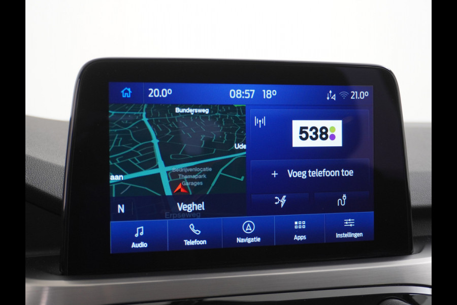 Ford Kuga 2.5 PHEV 225pk Aut. Hybride Navi Camera Apple Carplay Android Ford-Connect PDC a+v 18" DAB Dual-ECC Stoelverwarmd Cruise Control Led Bluetooth Active Braking/Pre-Collision Assist Lane Assist en Road Edge Detection Voicecontrol EURO 6