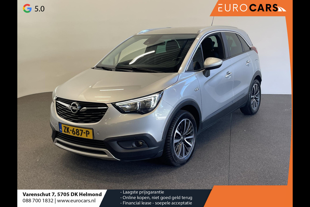 Opel Crossland X 1.2 Turbo 120 Jaar Edition Trekhaak Navigatie Apple Carplay/Android Auto Camera Parkeersensoren Cruise Control Blind Spot Assist Climate Control Lichtmetalen velgen Getinte ramen Opel Crossland X 1.2 Turbo 120 Jaar Edition Trekhaak Navigatie Apple Carplay/Android Auto Camera Parkeersensoren Cruise Control Blind Spot Assist Climate Control Lichtmetalen velgen Getinte ramen