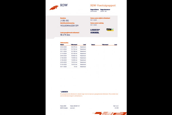 Volkswagen up! 1.0 BMT move up! / 58dkm NAP / Airco / 5-Deurs / Facelift Model