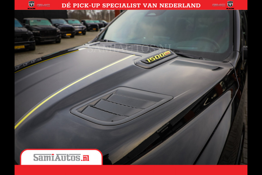Dodge Ram 1500 Limited Night High Output 540HP 706Nm | Massage + Full Option | De Meest Luxe en Volle Pick-Up in zijn Klasse | Comfortabele Dubbele Cabine met Royale 5 Zitplaatsen | BPM vrij | Nu Leverbaar uit Voorraad | Voorraad Nr 2370 - 5411