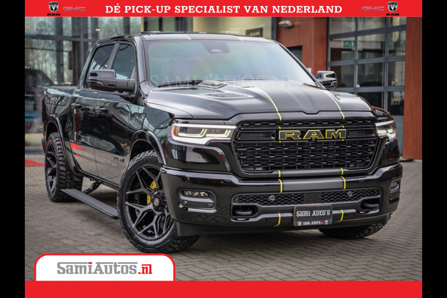 Dodge Ram 1500 Limited Night High Output 540HP 706Nm | Massage + Full Option | De Meest Luxe en Volle Pick-Up in zijn Klasse | Comfortabele Dubbele Cabine met Royale 5 Zitplaatsen | BPM vrij | Nu Leverbaar uit Voorraad | Voorraad Nr 2370 - 5411
