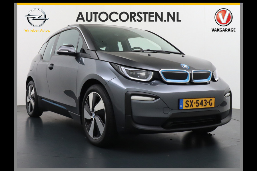 BMW i3 AUT.170pk Panodak Warmtepomp Keyless Navi-Pro MultiMedia WiFi-vb. Led 19"StoelverwarmdRegensensor DAB Cruise Control 94Ah 33kWh  Comfort Pack Advance € 46.000 nieuw! Nieuwe model (2018)