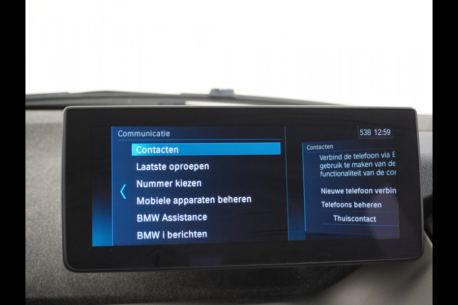 BMW i3 AUT.170pk Panodak Warmtepomp Keyless Navi-Pro MultiMedia WiFi-vb. Led 19"StoelverwarmdRegensensor DAB Cruise Control 94Ah 33kWh  Comfort Pack Advance € 46.000 nieuw! Nieuwe model (2018)