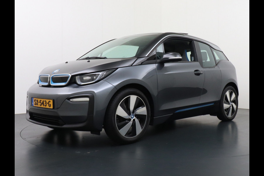 BMW i3 AUT.170pk Panodak Warmtepomp Keyless Navi-Pro MultiMedia WiFi-vb. Led 19"StoelverwarmdRegensensor DAB Cruise Control 94Ah 33kWh  Comfort Pack Advance € 46.000 nieuw! Nieuwe model (2018)
