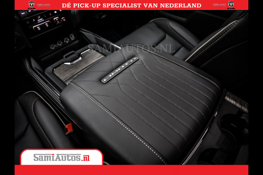 Dodge Ram 1500 Limited Night High Output 540HP 706Nm | Massage + Full Option | De Meest Luxe en Volle Pick-Up in zijn Klasse | Comfortabele Dubbele Cabine met Royale 5 Zitplaatsen | BPM vrij | Nu Leverbaar uit Voorraad | Voorraad Nr 2302 - 7425