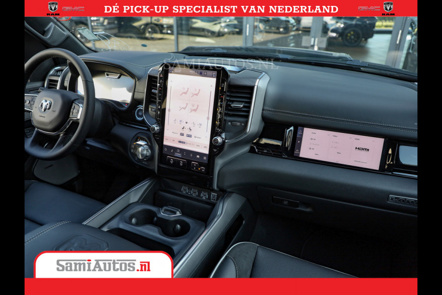 Dodge Ram 1500 Night Premium | Full Option | De Meest Luxe Pick-Up in zijn Klasse | Comfortabele Dubbele Cabine met Royale 5 Zitplaatsen | BPM vrij | Nu Leverbaar uit Voorraad | Voorraad Nr 2287 - 3384