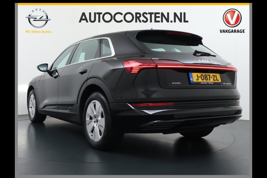 Audi e-tron ✅ 55 Quattro 95kWh 408PK AUT. Leder Luchtvering Audi-Sound-Sytem® Navi Park-assist PDC-a+v 19" LED Cruise Dab Virtual Cockpit Ke Elek.Achterklep Regen/Lichtsensor Bluetooth Wifi Grootste accu Fase 3 laden 1e Eigenaar Origineel Nederlandse Auto 1800KG trekvermogen