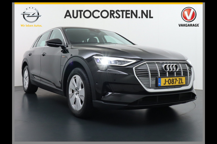 Audi e-tron ✅ 55 Quattro 95kWh 408PK AUT. Leder Luchtvering Audi-Sound-Sytem® Navi Park-assist PDC-a+v 19" LED Cruise Dab Virtual Cockpit Ke Elek.Achterklep Regen/Lichtsensor Bluetooth Wifi Grootste accu Fase 3 laden 1e Eigenaar Origineel Nederlandse Auto 1800KG trekvermogen