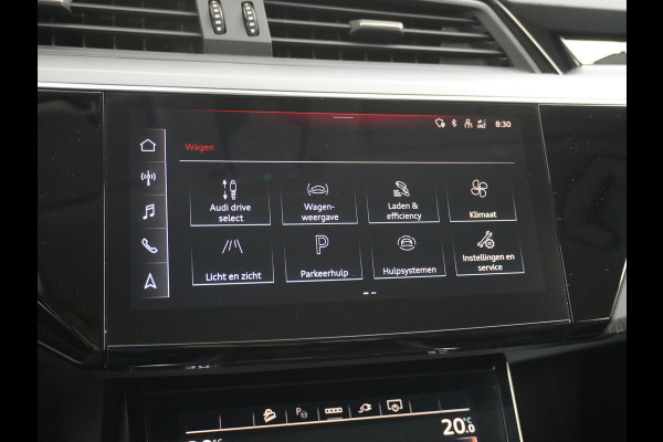 Audi e-tron ✅ 55 Quattro 95kWh 408PK AUT. Leder Luchtvering Audi-Sound-Sytem® Navi Park-assist PDC-a+v 19" LED Cruise Dab Virtual Cockpit Ke Elek.Achterklep Regen/Lichtsensor Bluetooth Wifi Grootste accu Fase 3 laden 1e Eigenaar Origineel Nederlandse Auto 1800KG trekvermogen