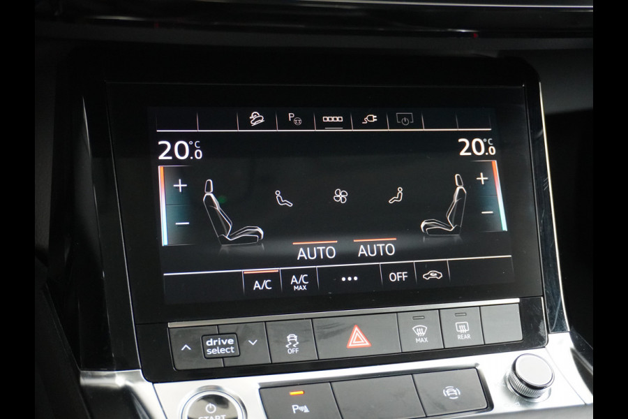 Audi e-tron ✅ 55 Quattro 95kWh 408PK AUT. Leder Luchtvering Audi-Sound-Sytem® Navi Park-assist PDC-a+v 19" LED Cruise Dab Virtual Cockpit Ke Elek.Achterklep Regen/Lichtsensor Bluetooth Wifi Grootste accu Fase 3 laden 1e Eigenaar Origineel Nederlandse Auto 1800KG trekvermogen