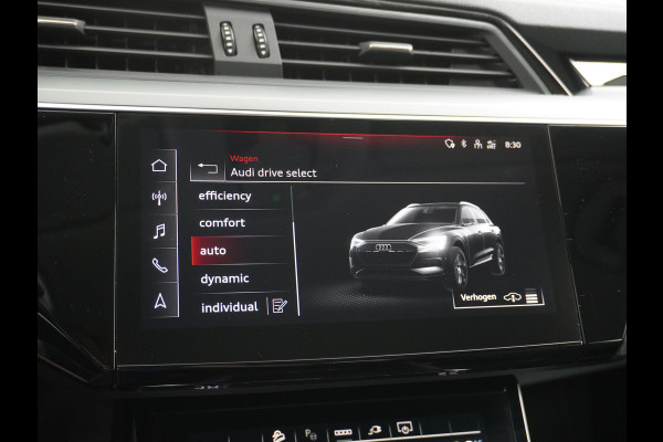 Audi e-tron ✅ 55 Quattro 95kWh 408PK AUT. Leder Luchtvering Audi-Sound-Sytem® Navi Park-assist PDC-a+v 19" LED Cruise Dab Virtual Cockpit Ke Elek.Achterklep Regen/Lichtsensor Bluetooth Wifi Grootste accu Fase 3 laden 1e Eigenaar Origineel Nederlandse Auto 1800KG trekvermogen