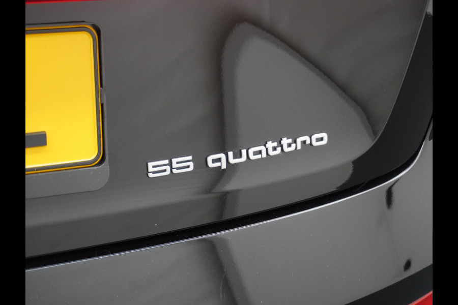 Audi e-tron ✅ 55 Quattro 95kWh 408PK AUT. Leder Luchtvering Audi-Sound-Sytem® Navi Park-assist PDC-a+v 19" LED Cruise Dab Virtual Cockpit Ke Elek.Achterklep Regen/Lichtsensor Bluetooth Wifi Grootste accu Fase 3 laden 1e Eigenaar Origineel Nederlandse Auto 1800KG trekvermogen