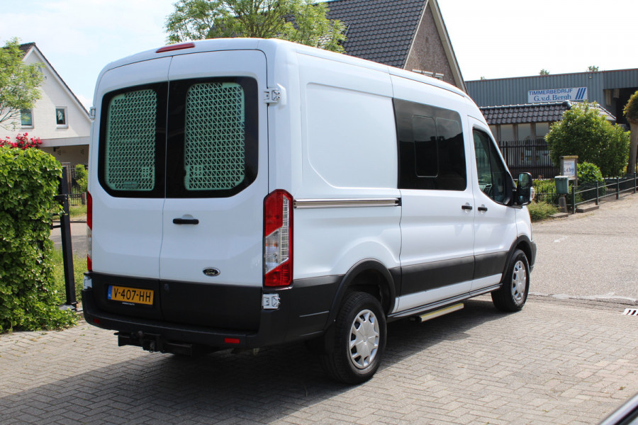Ford Transit 350 2.0 TDCI 170PK Euro6 4x4 L2H2 Trend Plus AWD ✓ 4WD ✓ Dealer onderhouden ✓ 2x schuifdeur
