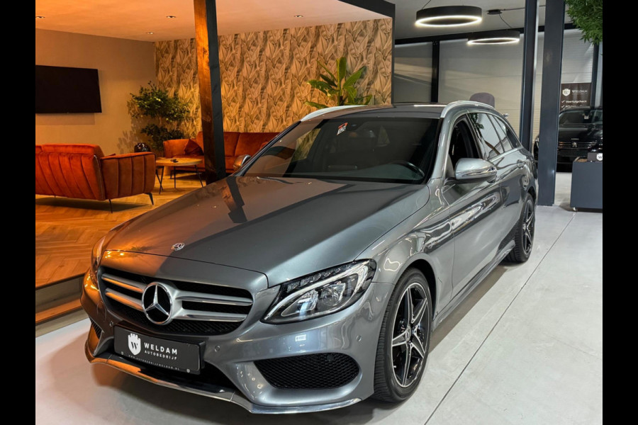 Mercedes-Benz C-Klasse Estate 160 Business Solution AMG Garantie Leder Camera Elek Achterklep PDC Cruise Clima Navi Rijklaar