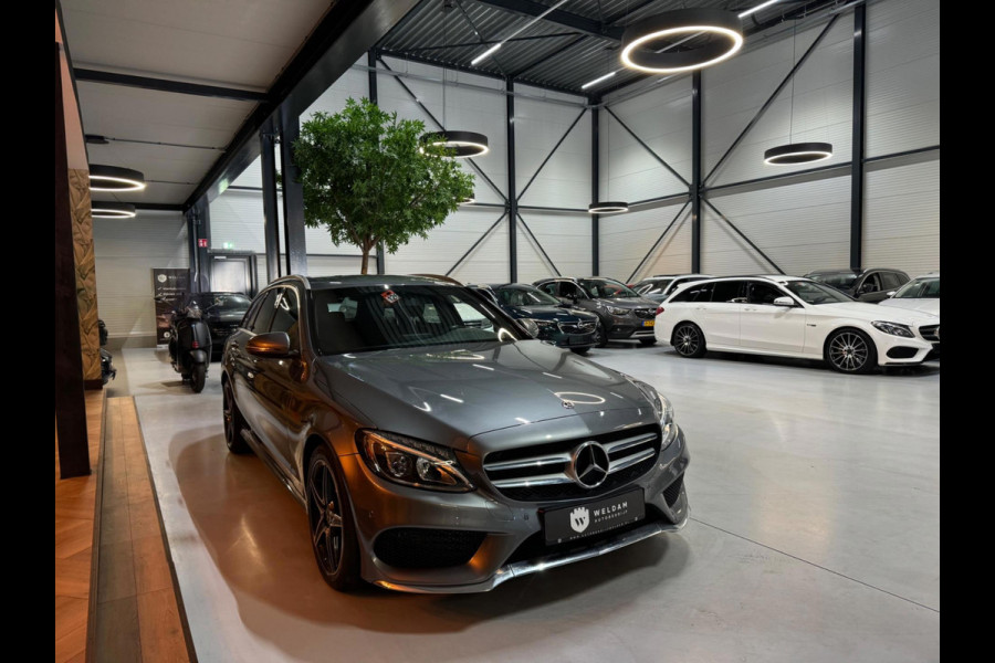 Mercedes-Benz C-Klasse Estate 160 Business Solution AMG Garantie Leder Camera Elek Achterklep PDC Cruise Clima Navi Rijklaar