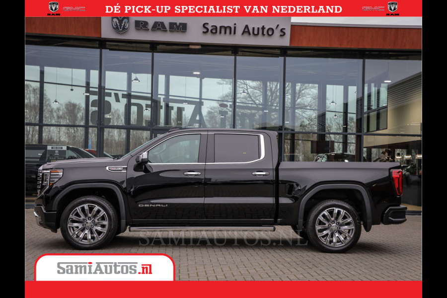 GMC Sierra DENALI | All-In Prijs | 6,2 V8 Full Option | De Meest Luxe Pick-Up in zijn Klasse | Comfortabele Dubbele Cabine met Royale 5 Zitplaatsen | BPM vrij | Nu Leverbaar uit Voorraad | Voorraad Nr 434420