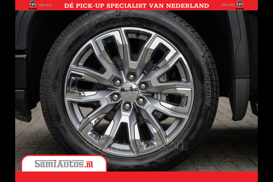 GMC Sierra DENALI | All-In Prijs | 6,2 V8 Full Option | De Meest Luxe Pick-Up in zijn Klasse | Comfortabele Dubbele Cabine met Royale 5 Zitplaatsen | BPM vrij | Nu Leverbaar uit Voorraad | Voorraad Nr 434420
