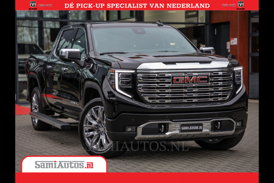 GMC Sierra DENALI | All-In Prijs | 6,2 V8 Full Option | De Meest Luxe Pick-Up in zijn Klasse | Comfortabele Dubbele Cabine met Royale 5 Zitplaatsen | BPM vrij | Nu Leverbaar uit Voorraad | Voorraad Nr 434420
