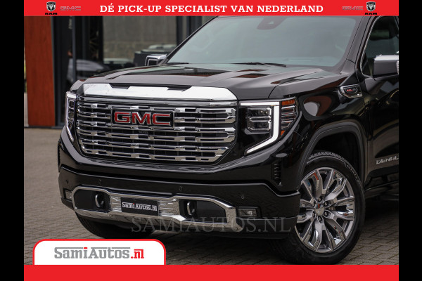 GMC Sierra DENALI | All-In Prijs | 6,2 V8 Full Option | De Meest Luxe Pick-Up in zijn Klasse | Comfortabele Dubbele Cabine met Royale 5 Zitplaatsen | BPM vrij | Nu Leverbaar uit Voorraad | Voorraad Nr 433587