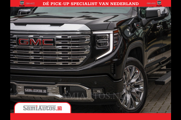 GMC Sierra DENALI | All-In Prijs | 6,2 V8 Full Option | De Meest Luxe Pick-Up in zijn Klasse | Comfortabele Dubbele Cabine met Royale 5 Zitplaatsen | BPM vrij | Nu Leverbaar uit Voorraad | Voorraad Nr 433587