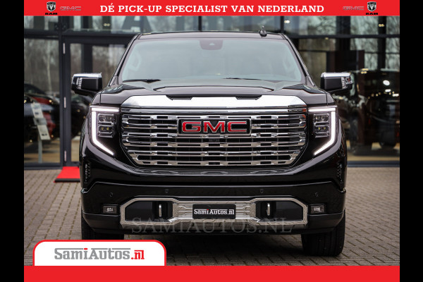 GMC Sierra DENALI | All-In Prijs | 6,2 V8 Full Option | De Meest Luxe Pick-Up in zijn Klasse | Comfortabele Dubbele Cabine met Royale 5 Zitplaatsen | BPM vrij | Nu Leverbaar uit Voorraad | Voorraad Nr 433587