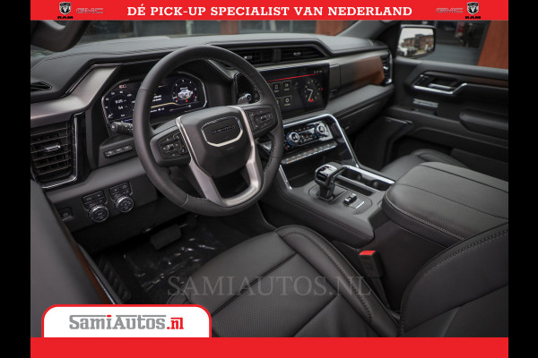 GMC Sierra DENALI | All-In Prijs | 6,2 V8 Full Option | De Meest Luxe Pick-Up in zijn Klasse | Comfortabele Dubbele Cabine met Royale 5 Zitplaatsen | BPM vrij | Nu Leverbaar uit Voorraad | Voorraad Nr 433587