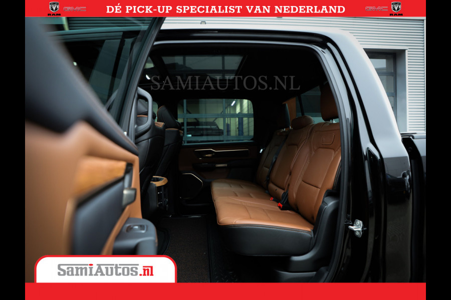 Dodge Ram 1500 LongHorn | 5.7 V8 Black Ops | Speciale Editie Bruin Leder | De Luxe van een Limited | Comfortabele Dubbele Cabine met Royale 5 Zitplaatsen | BPM vrij | Nu Leverbaar uit Voorraad | Voorraad Nr 2204 - 9644