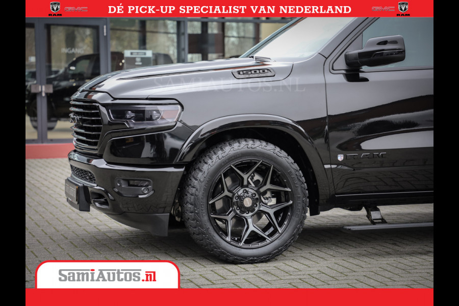 Dodge Ram 1500 LongHorn | 5.7 V8 Black Ops | Speciale Editie Bruin Leder | De Luxe van een Limited | Comfortabele Dubbele Cabine met Royale 5 Zitplaatsen | BPM vrij | Nu Leverbaar uit Voorraad | Voorraad Nr 2204 - 9644