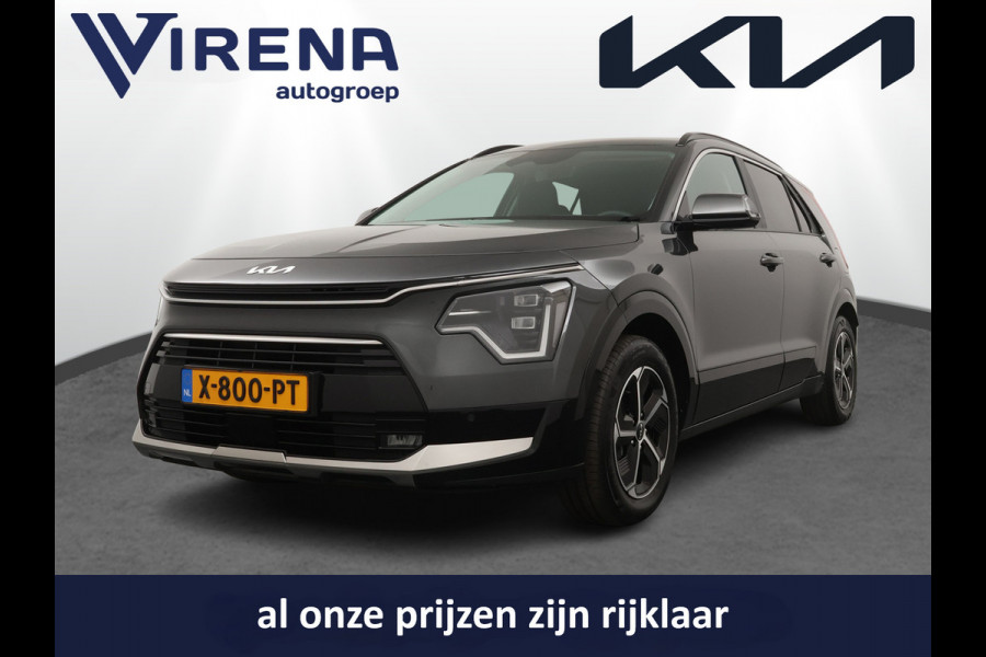 Kia Niro 1.6 GDi Hybrid DynamicPlusLine Apple Carplay/Android Auto - Cruise Control Adaptief - Dodehoekdetectie - LED Komlampen - Navigatie - Stoel-/stuur verwarming Fabrieksgarantie tot 01-2031