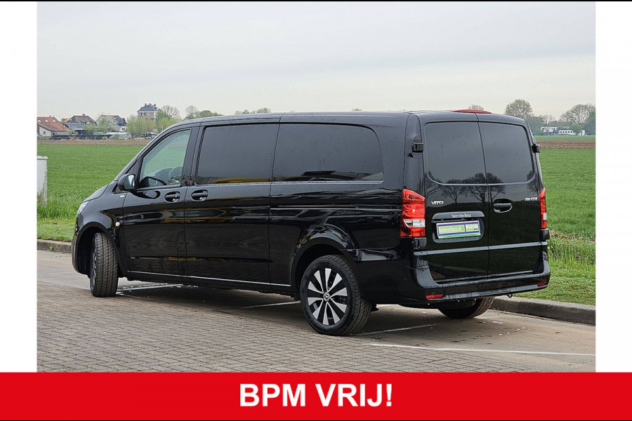 Mercedes-Benz Vito 116 CDI L3 2x-Zijdeur LED SELECT Navi Airco Automaat Bumpers-Kleur Lm-Velgen 3-Zits/ Leer DEMO BPM-Vrij!