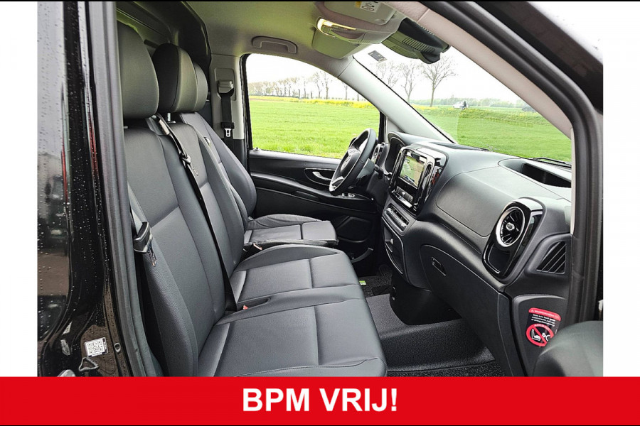 Mercedes-Benz Vito 116 CDI L3 2x-Zijdeur LED SELECT Navi Airco Automaat Bumpers-Kleur Lm-Velgen 3-Zits/ Leer DEMO BPM-Vrij!