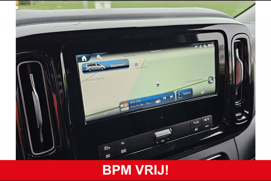 Mercedes-Benz Vito 116 CDI L3 2x-Zijdeur LED SELECT Navi Airco Automaat Bumpers-Kleur Lm-Velgen 3-Zits/ Leer DEMO BPM-Vrij!
