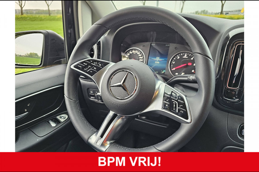 Mercedes-Benz Vito 116 CDI L3 2x-Zijdeur LED SELECT Navi Airco Automaat Bumpers-Kleur Lm-Velgen 3-Zits/ Leer DEMO BPM-Vrij!